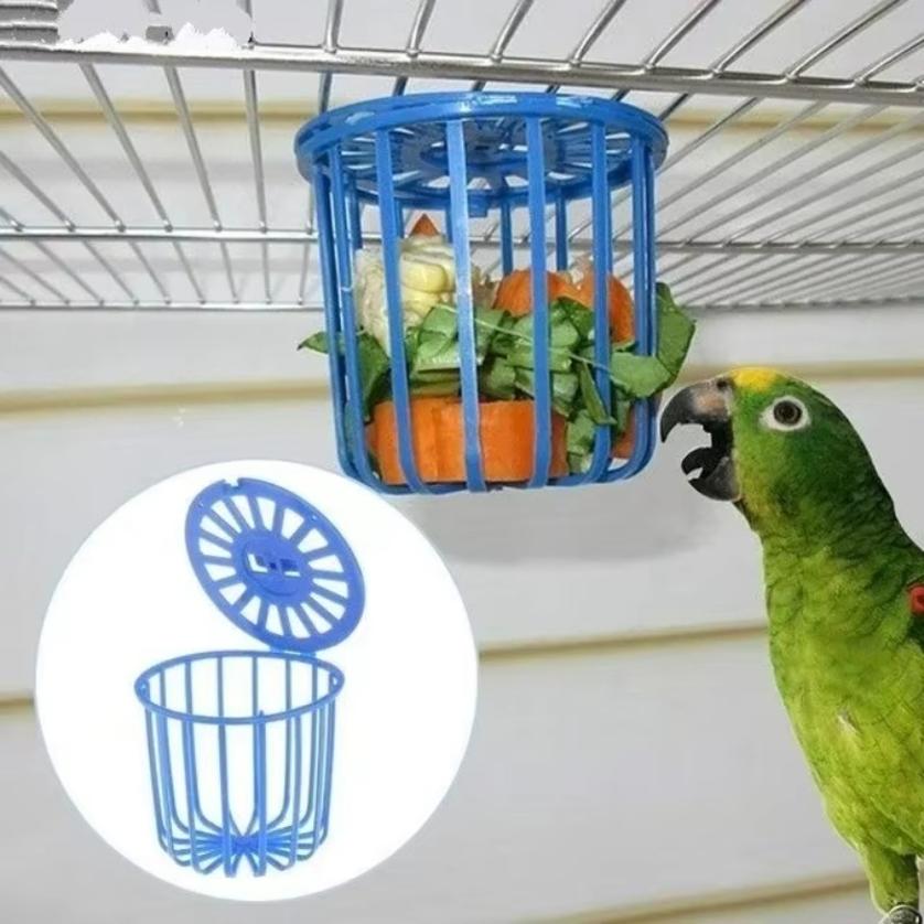 Smart Garden Kitchen - Cute Parrot Feeder Hanging Basket Container