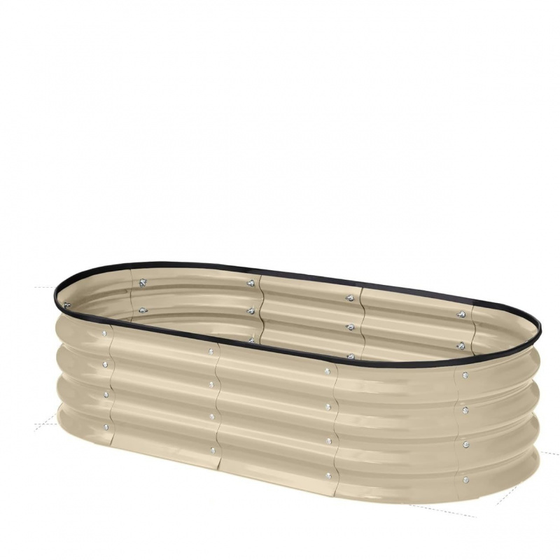 Smart Garden Storage - 1PCS Oval-shaped Galvanized Steel Sheet in