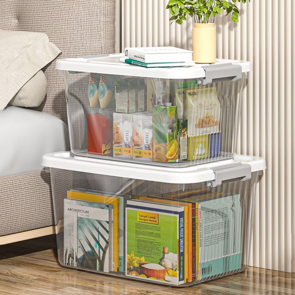 Smart Garden Storage - Durable Transparent Black Storage Box Plastic
