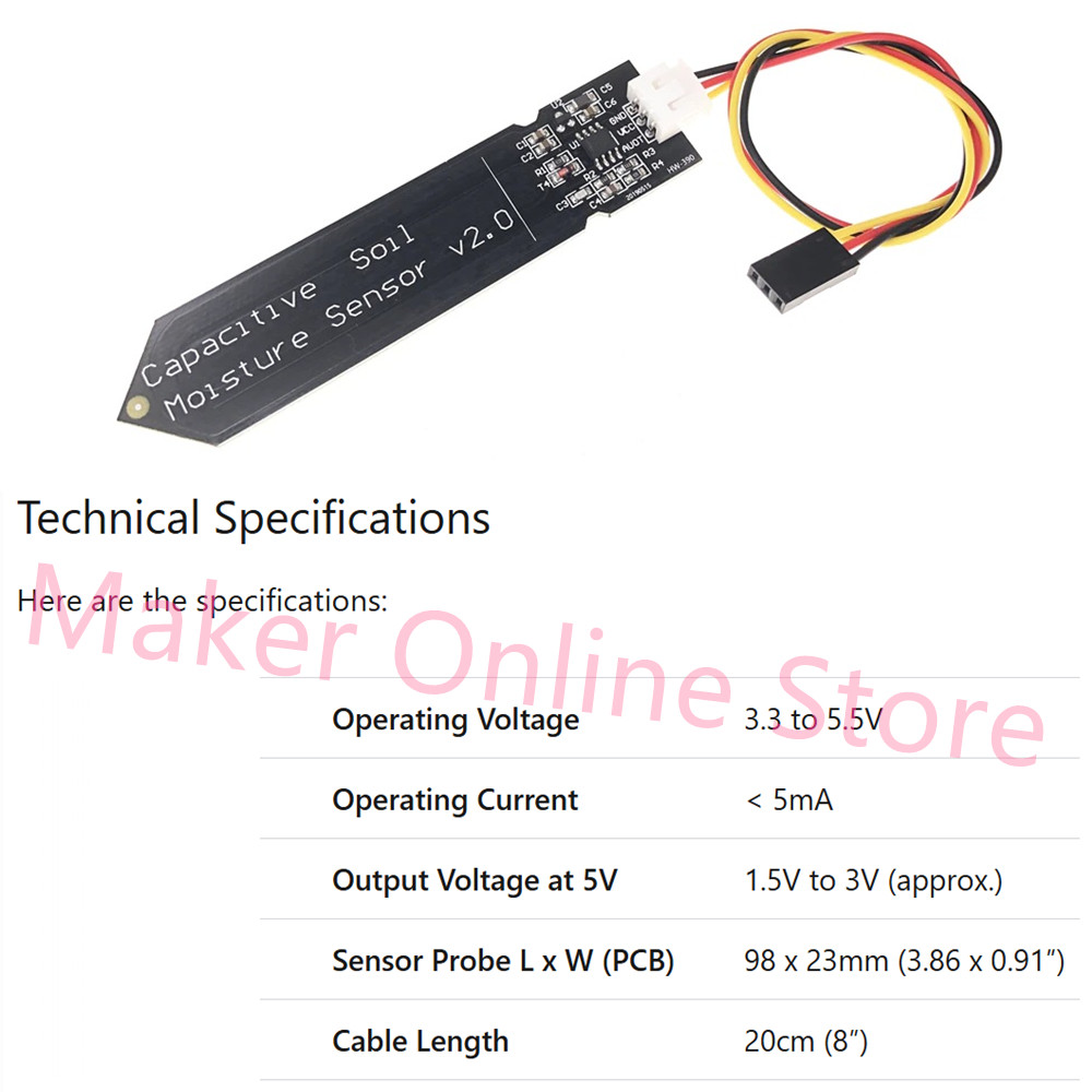 Corrosion Resistant Capacitive - Smart Garden With Arduino ulasan dan harga