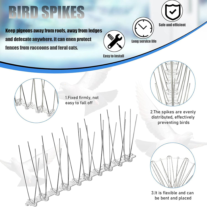 Stainless Steel Bird Spikes 2P - Smart Garden Fence ulasan dan harga