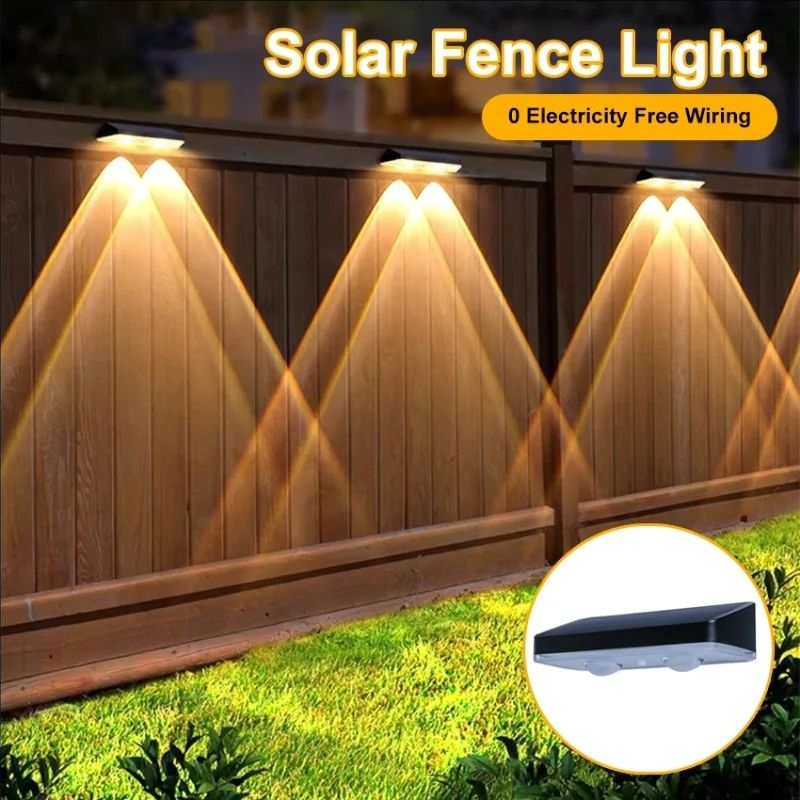 RGB Solar Fence Lights Outdoor - Smart Garden Fence ulasan dan harga
