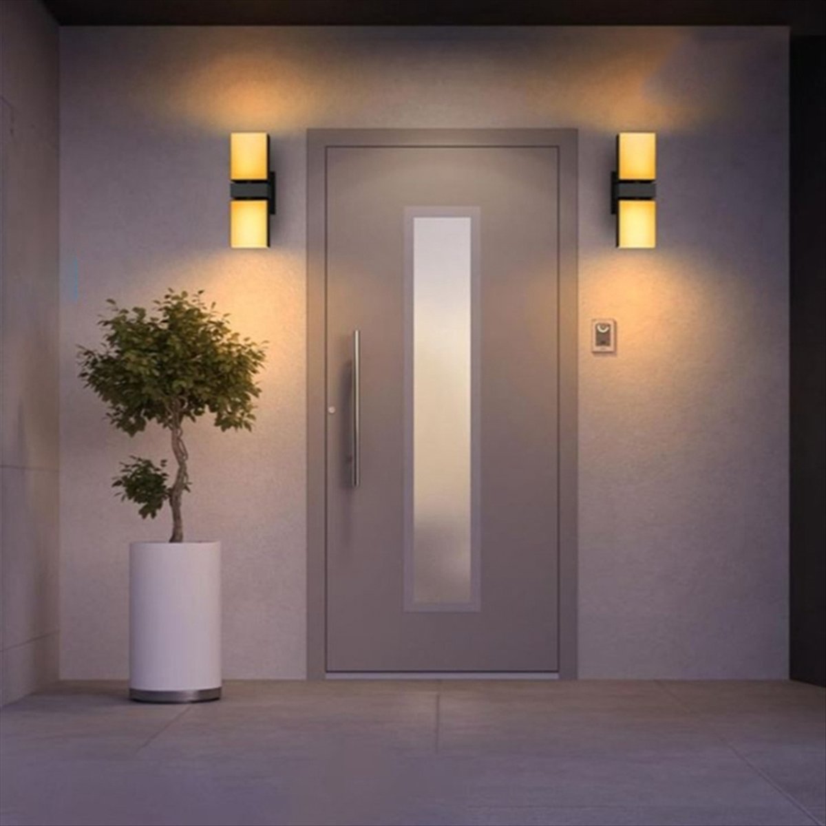 AA19 LED Wall Light Dual Head  - Smart Garden Fence ulasan dan harga