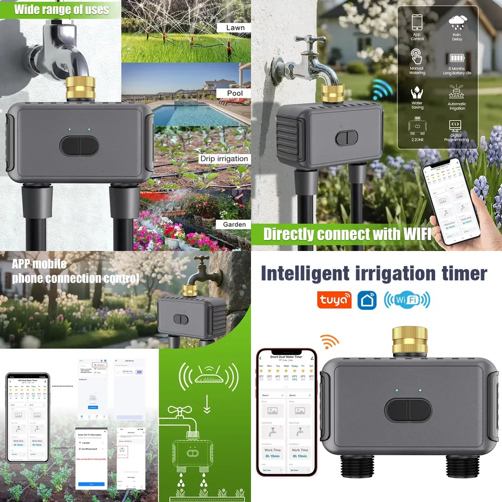 WAP01 WiFi APP Control Dual Ho - Smart Gardening ulasan dan harga