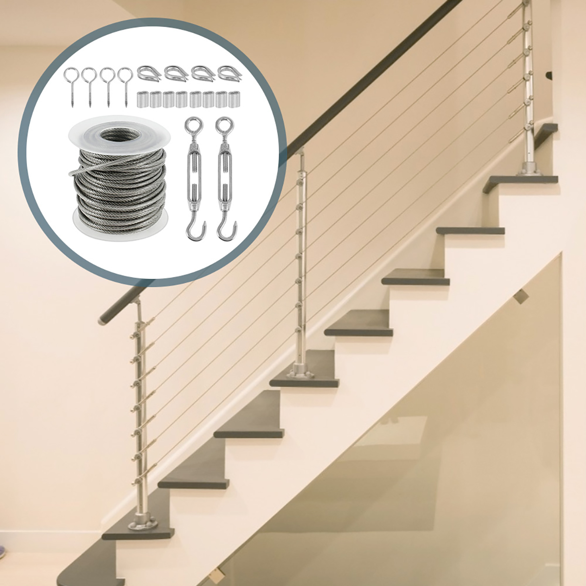 15M/30M Wire Cable Rope Stainl - Smart Garden Fence ulasan dan harga