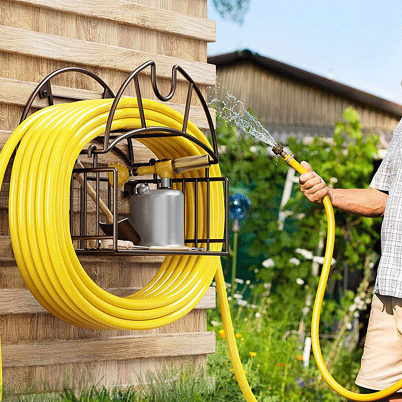 Wall Mount Garden Hose Holder  - Smart Garden Storage ulasan dan harga