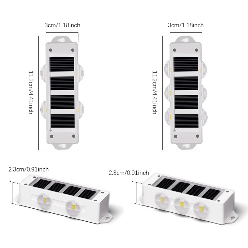 Pop 4Pcs Solar Wall Lights Wit - Smart Garden Fence ulasan dan harga