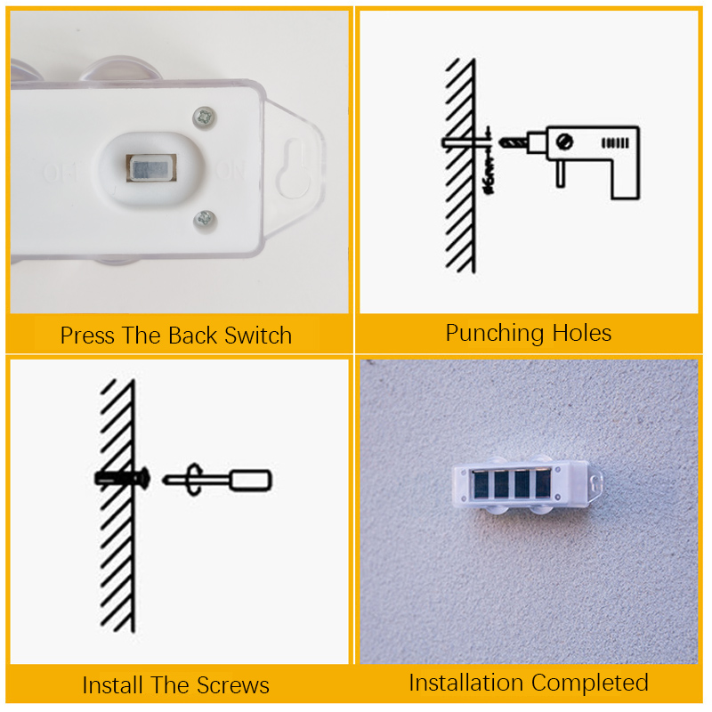 Pop 4Pcs Solar Wall Lights Wit - Smart Garden Fence ulasan dan harga